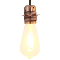 vidaXL Douilles de lampe 2 pcs bronze rouge E27
