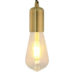 vidaXL Douilles de lampe 2 pcs bronze E27