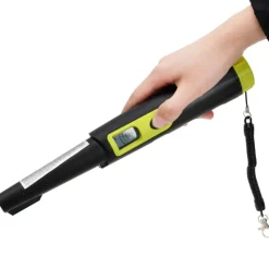 vidaXL Détecteur de métaux pinpointer avec écran LCD noir et jaune
