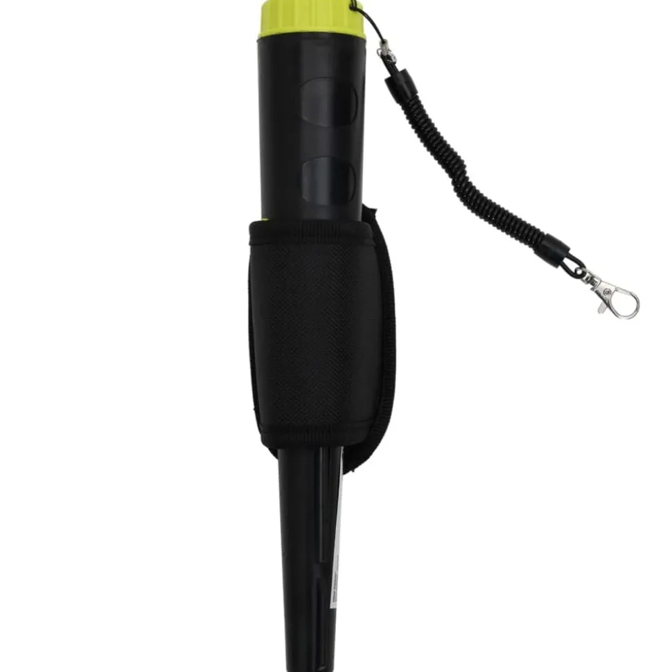 vidaXL Détecteur de métaux pinpointer avec écran LCD noir et jaune