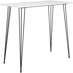 vidaXL Ensemble de bar 5 pcs Blanc et gris