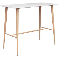vidaXL Ensemble de bar 5 pcs Blanc et gris