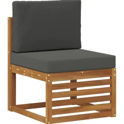 vidaXL Ensemble de canapé d'angle 5 pcs Naturel et Anthracite