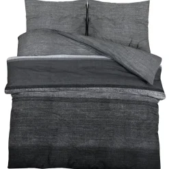 vidaXL Ensemble de housse de couette gris foncé 140x200 cm Coton