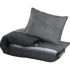 vidaXL Ensemble de housse de couette gris foncé 140x200 cm Coton