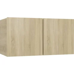 vidaXL Ensemble de meuble TV 2 pcs Chêne sonoma Bois d'ingénierie