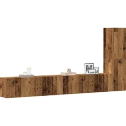 vidaXL Ensemble de meuble TV mural 3 pcs vieux bois bois d'ingénierie
