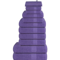 vidaXL Ensemble de serviettes FROGN 12 pcs violet 360 g/m²