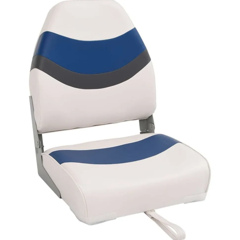 vidaXL Ensemble de sièges de bateau pliables lot de 2 dossier haut