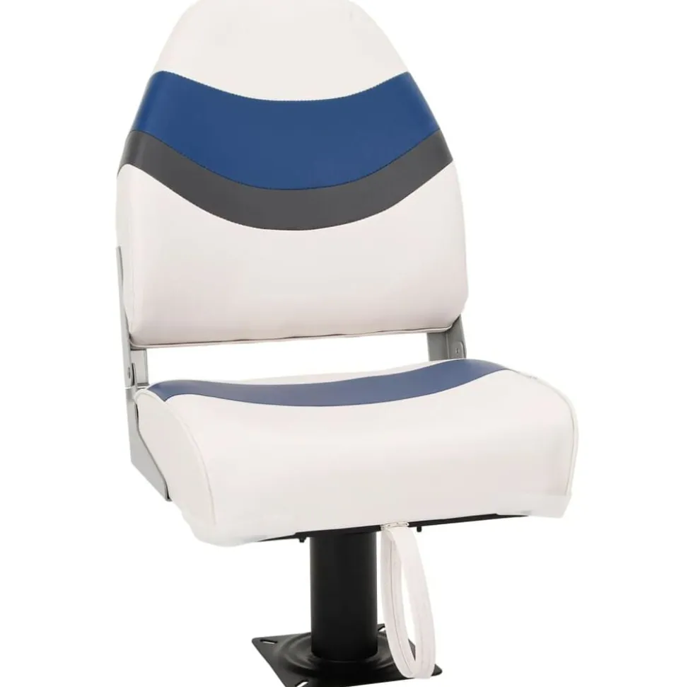 vidaXL Ensemble de sièges de bateau pliables lot de 2 dossier haut