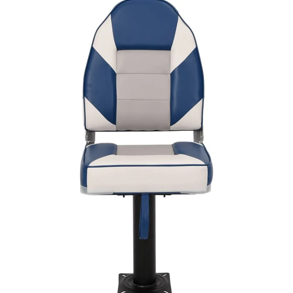 vidaXL Ensemble de sièges de bateau pliables lot de 2 dossier haut