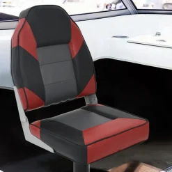 vidaXL Ensemble de sièges de bateau pliables lot de 2 dossier haut