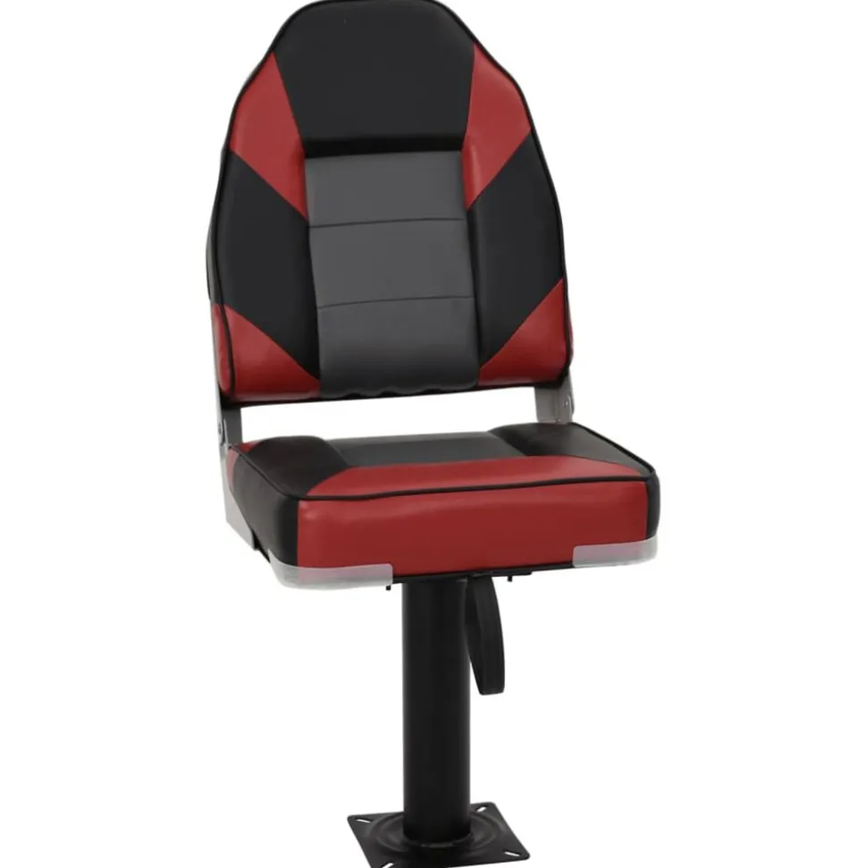vidaXL Ensemble de sièges de bateau pliables lot de 2 dossier haut