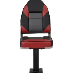vidaXL Ensemble de sièges de bateau pliables lot de 2 dossier haut