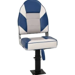 vidaXL Ensemble de sièges de bateau pliables lot de 2 dossier haut