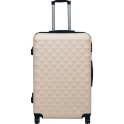 vidaXL Ensemble de valises rigides 2 pcs Doré ABS