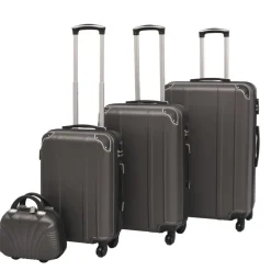 vidaXL Ensemble de valises à roulettes quatre pièces Anthracite