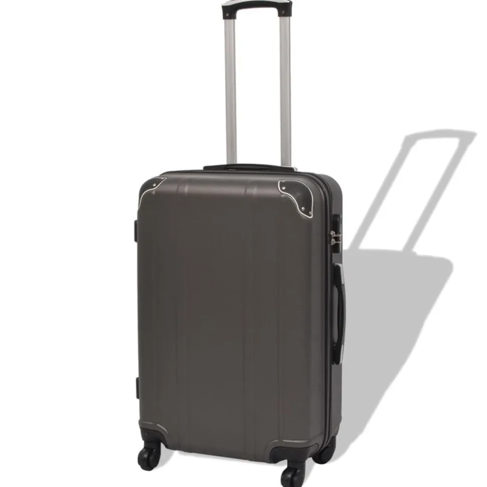 vidaXL Ensemble de valises à roulettes quatre pièces Anthracite