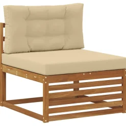 vidaXL Ensembles de canapés avec coussin 7 pcs Naturel et Beige