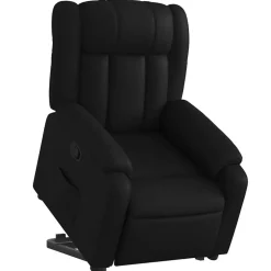 vidaXL Fauteuil inclinable Noir Similicuir