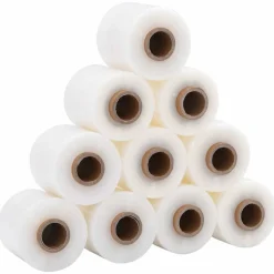 vidaXL Film étirable avec poignée 10pcs Transparent 23µm 10 cm x 150 m