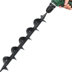 vidaXL Foret de tarière Acier 75 x 600 mm