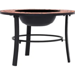 vidaXL Foyer mosaïque Terre cuite 68 cm Céramique