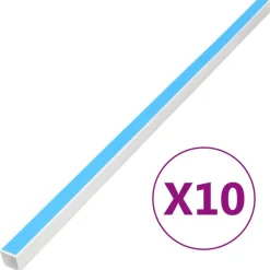 vidaXL Goulotte de câble auto-adhésive 10x10 mm 10 m PVC