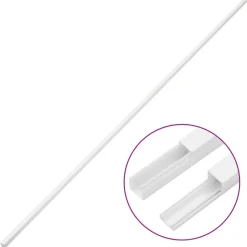 vidaXL Goulotte de câble 10x10 mm 10 m PVC