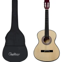 vidaXL Guitare classique avec sac pour débutants 4/4 39"