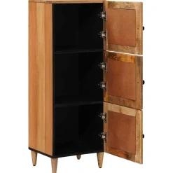 vidaXL Haut Armoire Naturel 40 x 33 x 110 cm Bois de mangue massif