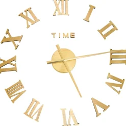 vidaXL Horloge murale 3D Design moderne Doré 100 cm XXL