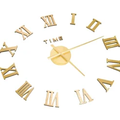 vidaXL Horloge murale 3D Design moderne Doré 100 cm XXL