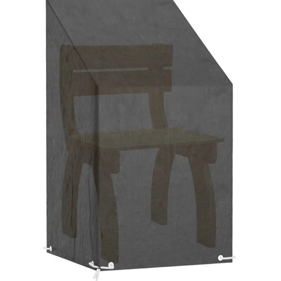 vidaXL Housse de chaise de jardin 8 œillets 65x65x80/120 cm PE