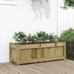 vidaXL Jardinière d'extérieur 90x31x31 cm bois de pin imprégné