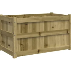vidaXL Jardinière d'extérieur 90x50x50 cm bois de pin imprégné