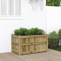 vidaXL Jardinière d'extérieur 90x50x50 cm bois de pin imprégné