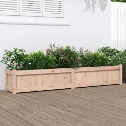 vidaXL Jardinière 180x31x31 cm bois de pin massif