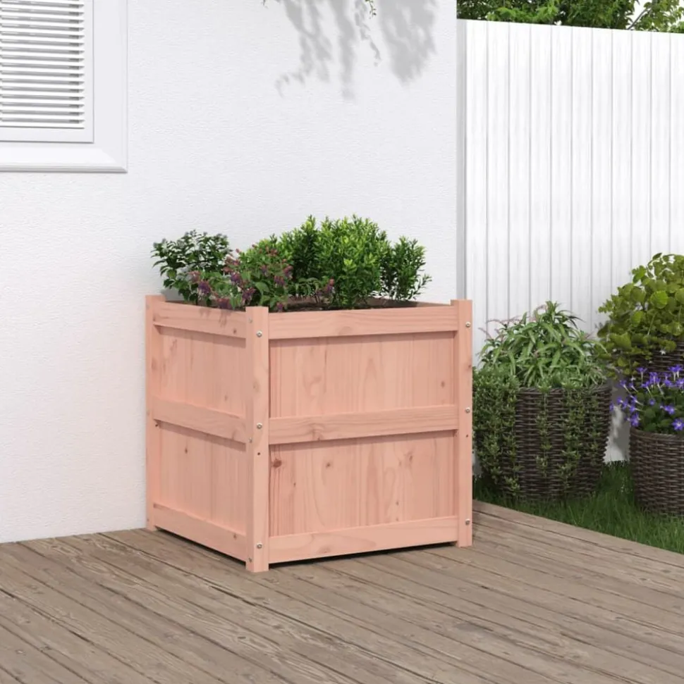 vidaXL Jardinière 60x60x60 cm bois massif douglas