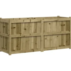 vidaXL Jardinière 150x50x70 cm bois de pin imprégné