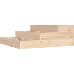 vidaXL Jardinière 78x78x27 cm Bois massif de pin