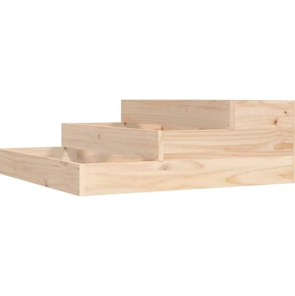 vidaXL Jardinière 78x78x27 cm Bois massif de pin