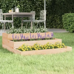 vidaXL Jardinière 78x78x27 cm Bois massif de pin