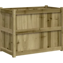 vidaXL Jardinière 90x50x70 cm bois de pin imprégné