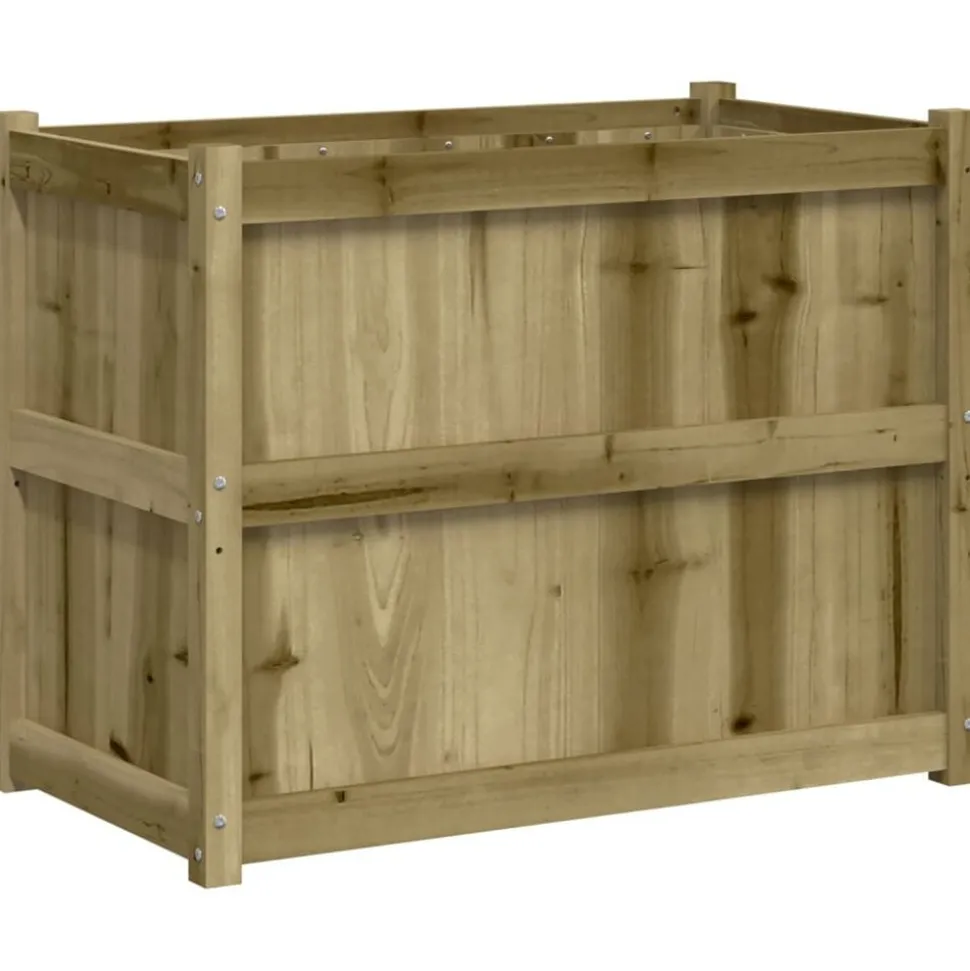 vidaXL Jardinière 90x50x70 cm bois de pin imprégné