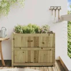 vidaXL Jardinière 90x50x70 cm bois de pin imprégné
