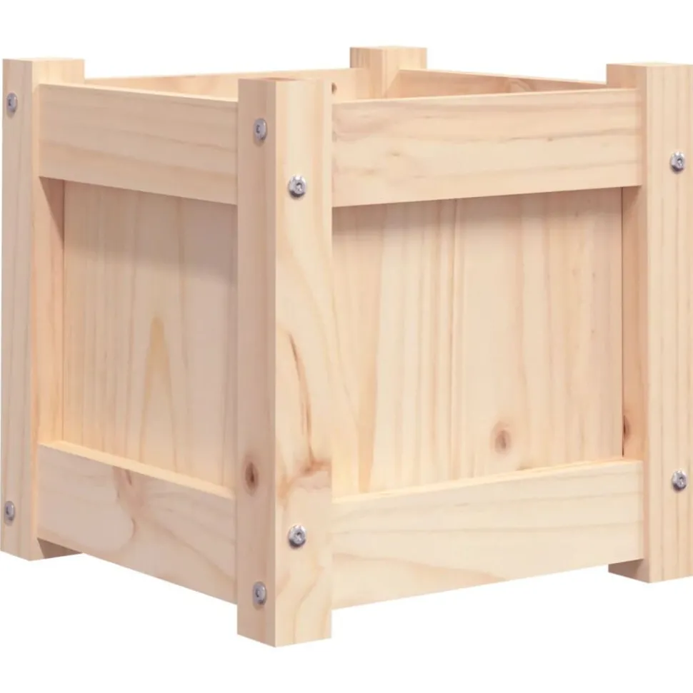vidaXL Jardinière 31x31x31 cm bois de pin massif