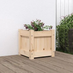 vidaXL Jardinière 31x31x31 cm bois de pin massif