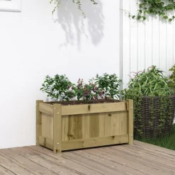 vidaXL Jardinière 60x31x31 cm bois de pin imprégné