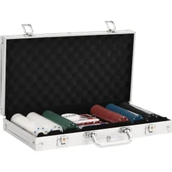 vidaXL Jeu de jetons de poker 300 pcs 4 g